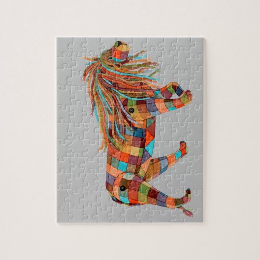 Puzzle Lion de Patchwork (Vertical)