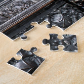 Puzzle Lion de poignée de porte - Noir / Or (Côté)