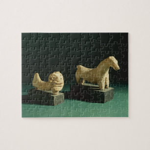 Puzzle Lion de terre cuite et cheval, Mohenjodaro