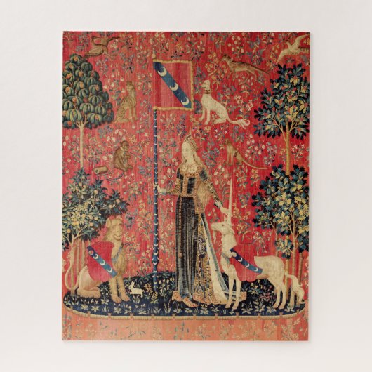 Puzzle Lion D'ENFANCE ET D'UNICORN, Fleurs D'Imaginaires, (Vertical)