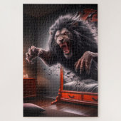 Puzzle Lion effrayant (Vertical)