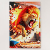 Puzzle Lion en colère (Vertical)