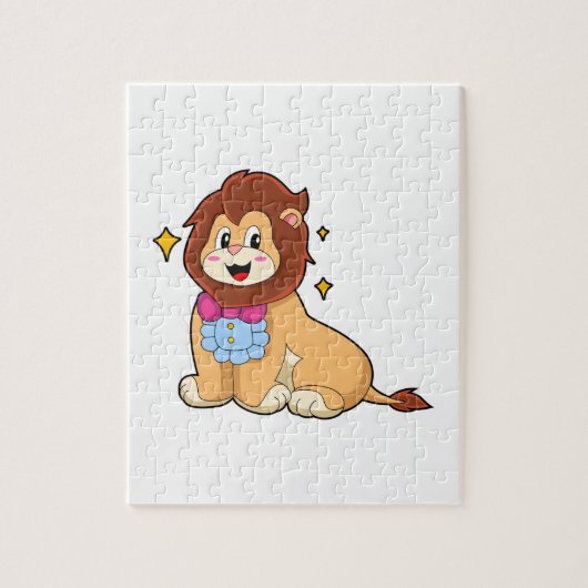 Puzzle Lion en Gentleman avec Cravate.PNG (Vertical)