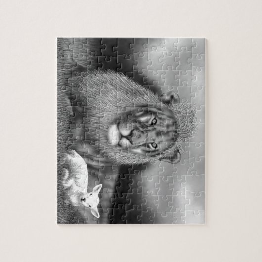 Puzzle Lion et l'agneau (Vertical)
