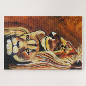 PUZZLE LION ET LIONNE (Horizontal)