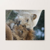 Puzzle Lion et lionne (Horizontal)
