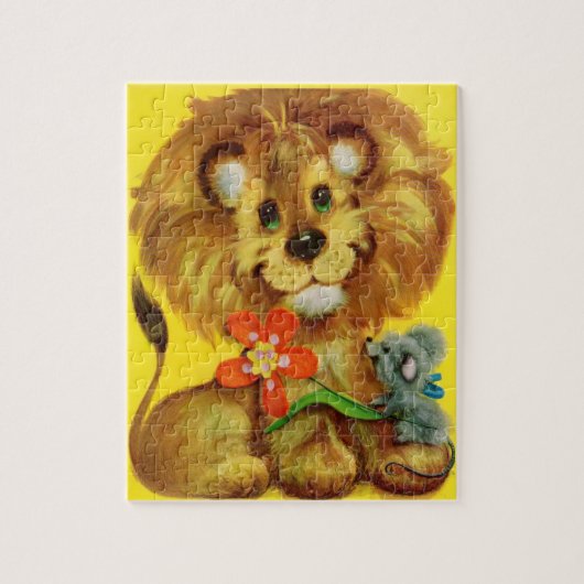 Puzzle lion et souris (Vertical)
