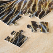Puzzle Lion Fractalius rougeoyant principal (Côté)