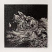 Puzzle Lion homme en colère (Horizontal)