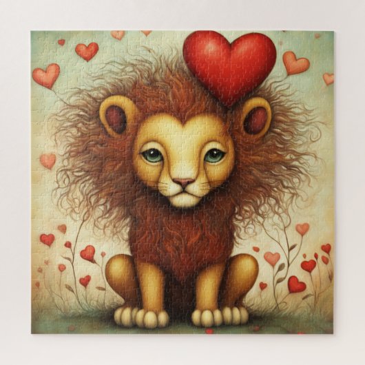 Puzzle Lion Love 1 (Vertical)