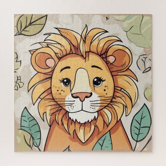 Puzzle Lion mignon (Vertical)