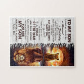 Puzzle Lion Mom To My Son I Closed My Eyes  (Horizontal)