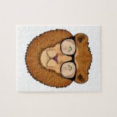 Puzzle Lion Nerd avec lunettes (Horizontal)