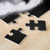 Puzzle Lion noir blanc (Côté)