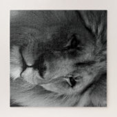 Puzzle Lion noir et blanc (Horizontal)