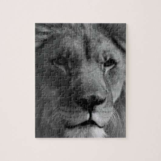 Puzzle Lion noir et blanc (Vertical)
