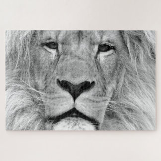 Puzzle Lion noir et blanc
