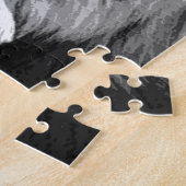 Puzzle Lion noir et blanc (Côté)