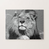 Puzzle Lion noir et blanc (Horizontal)