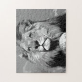 Puzzle Lion noir et blanc (Vertical)