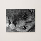 Puzzle Lion noir et blanc (Horizontal)