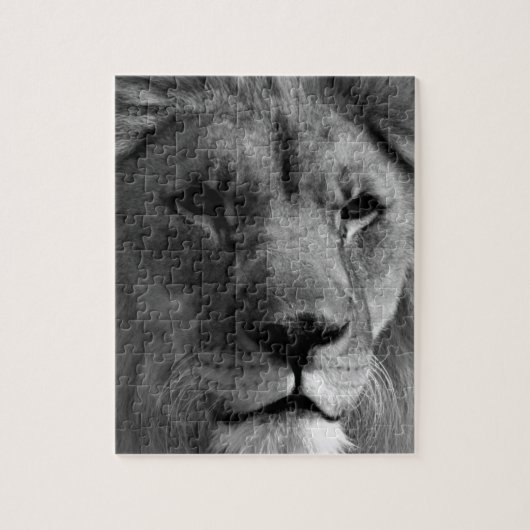 Puzzle Lion noir et blanc (Vertical)