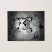 Puzzle Lion noir et blanc (Horizontal)