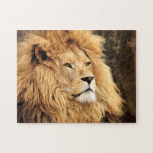Puzzle Lion Photo Face
