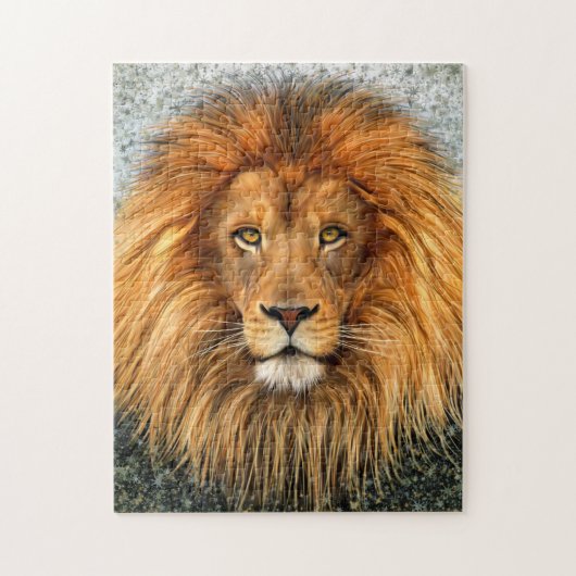 Puzzle Lion Photographie Peinture Art Design (Vertical)