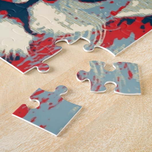 Puzzle Lion Pop Art (Côté)