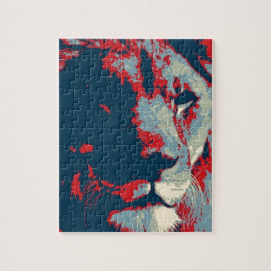 Puzzle Lion Pop Art (Vertical)