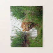 Puzzle lion regarde (Vertical)