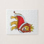Puzzle Lion roi avec Couronne & Cap (Horizontal)