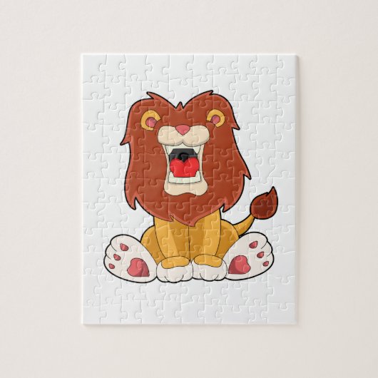 Puzzle lion rugissant (Vertical)