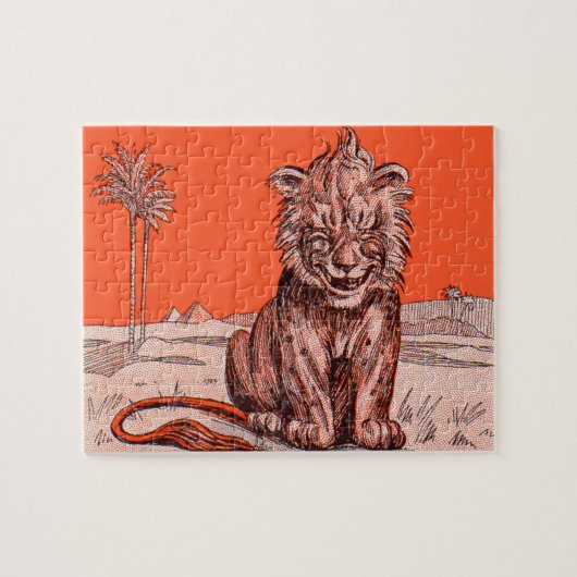 Puzzle lion souriant (Horizontal)
