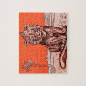 Puzzle lion souriant (Vertical)