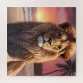 Puzzle Lion sur la plage (Horizontal)