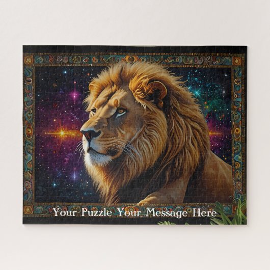Puzzle Lion tapestry fantasy painting mosaic diamond (Horizontal)