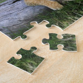 Puzzle Lionceaux sur rondin (Côté)