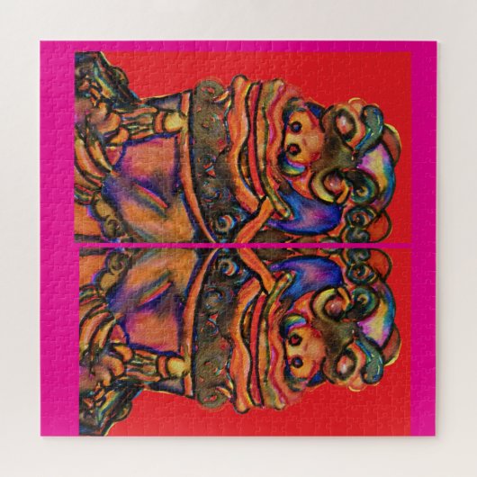 Puzzle Lions chinois (Horizontal)