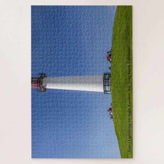 Puzzle Lions Lighthouse for Sight Long Beach California (Vertical)