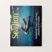 Puzzle Lions marins sous-marins (Vertical)