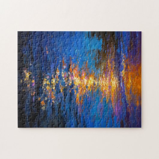 Puzzle Liquid Fire at Dusk (Horizontal)