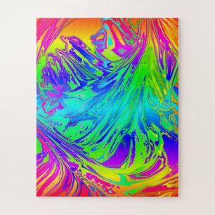 Puzzle Liquide arc-en-ciel Abstrait