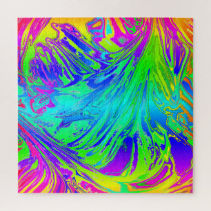 Puzzle Liquide arc-en-ciel Abstrait