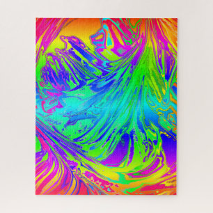 Puzzle Liquide arc-en-ciel Abstrait
