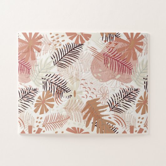 Puzzle Liquide tropical du Boho neutre (Horizontal)