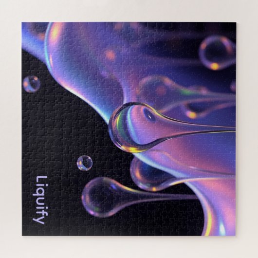 Puzzle Liquify - Imaginaire AI  Sci-fi Art numérique Impr (Horizontal)