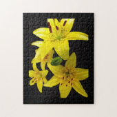 Puzzle Lis asiatiques sur fond noir (Vertical)