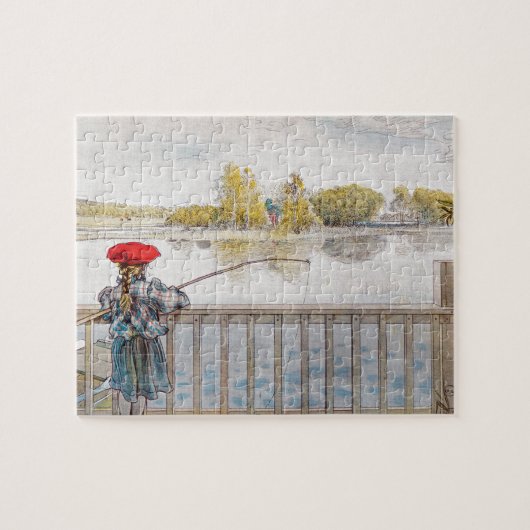 Puzzle Lisbeth Fishing par Carl Larsson (Horizontal)